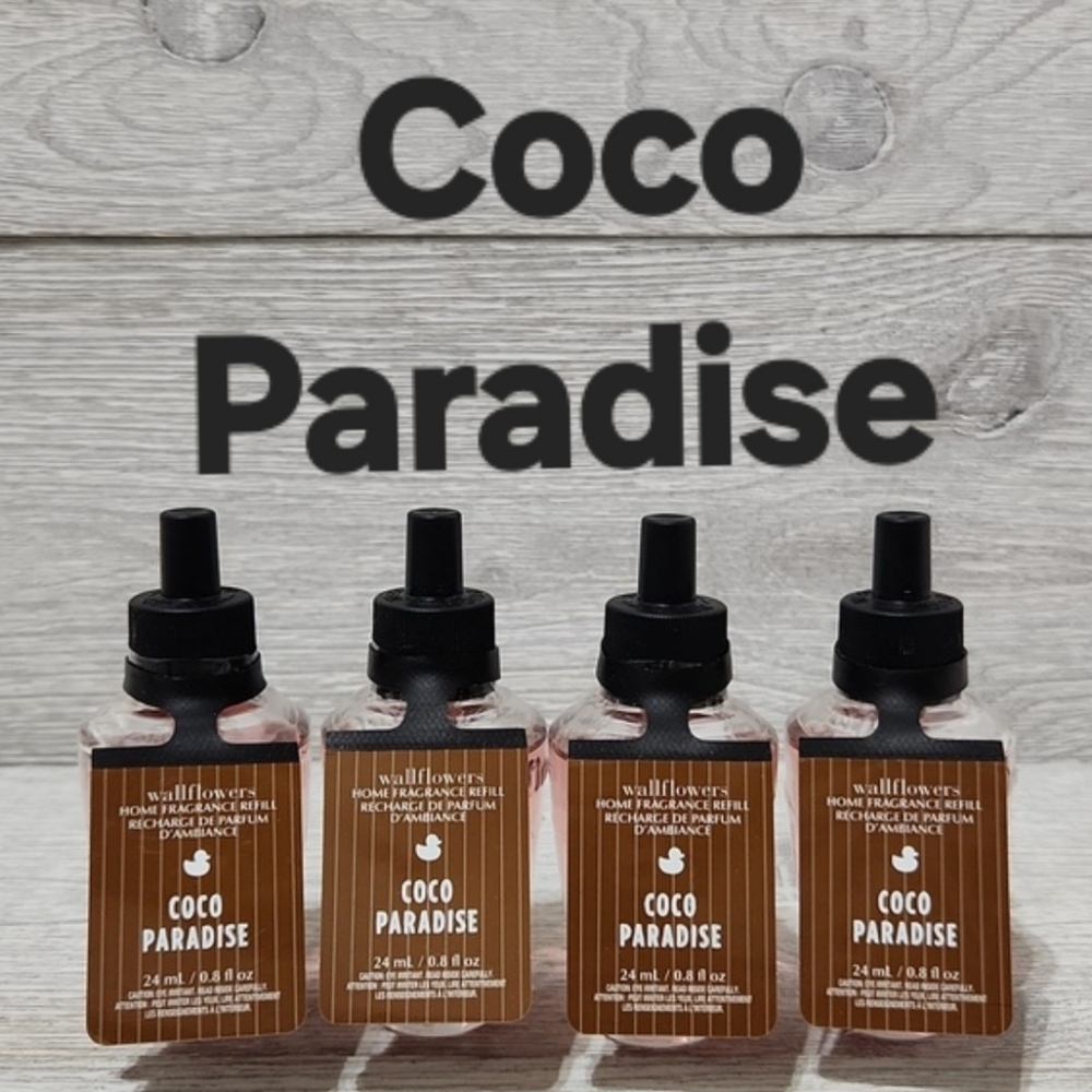 Bath & Body Works Coco Paradise Wallflowers Fragrance Refills (4)